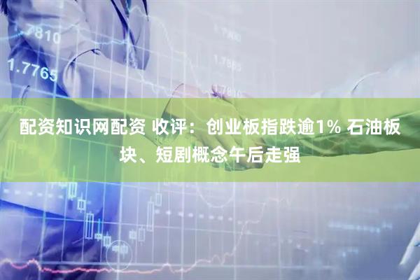 配资知识网配资 收评：创业板指跌逾1% 石油板块、短剧概念午后走强
